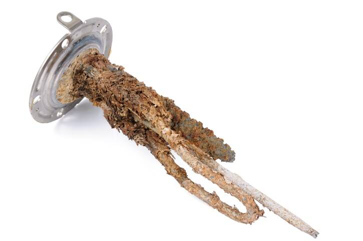 heating elements that have rusted colored water
