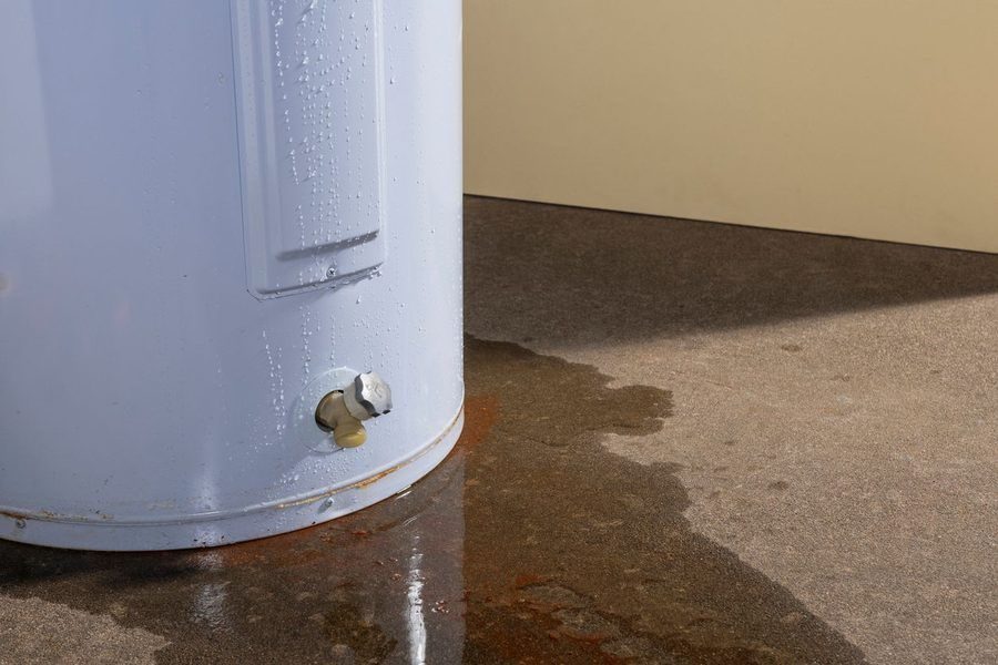 Leaking hot water heater